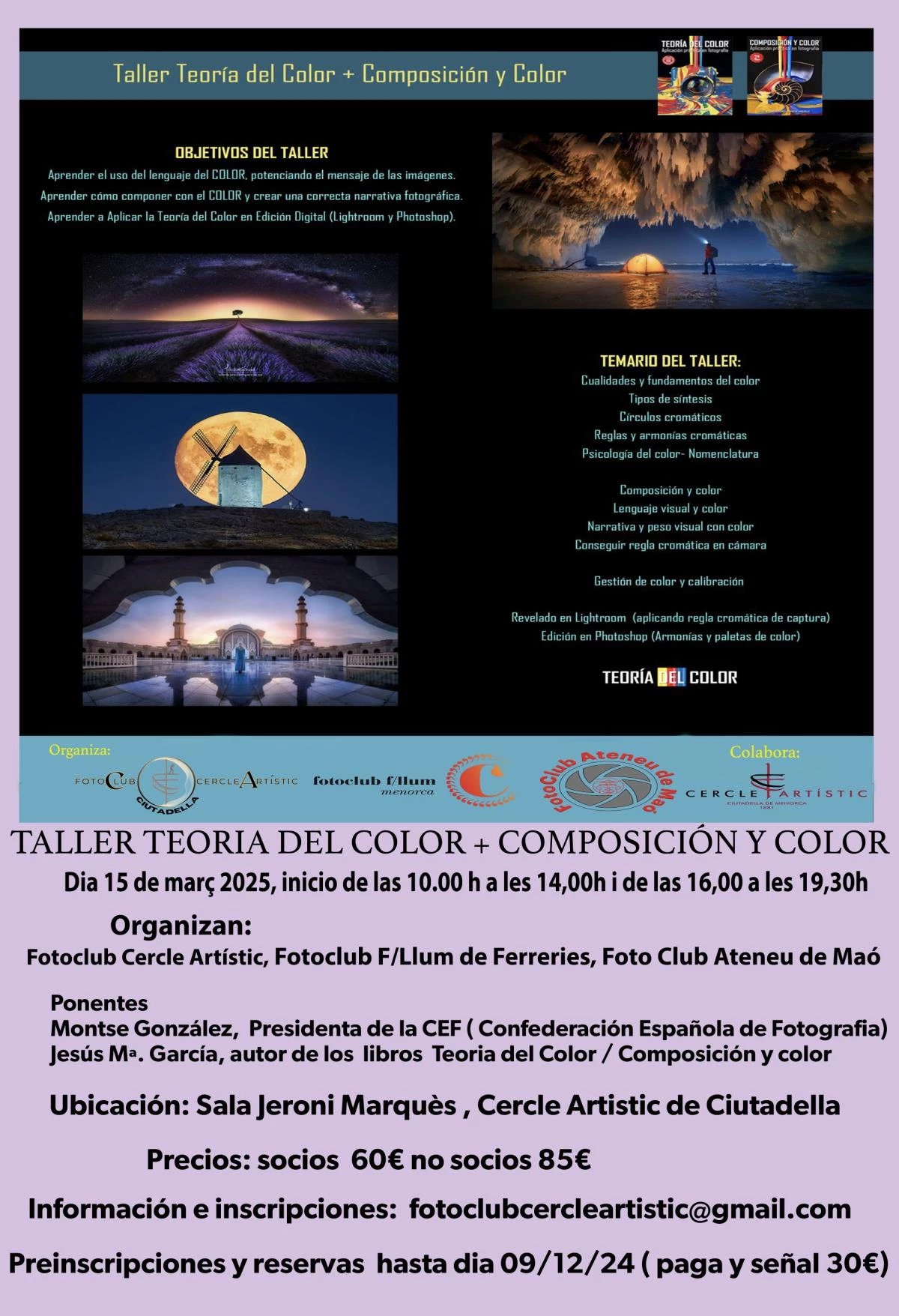 Imagen del evento Fotoclub Círculo Artístico: Taller de la Teoría del Color + Composición y Color