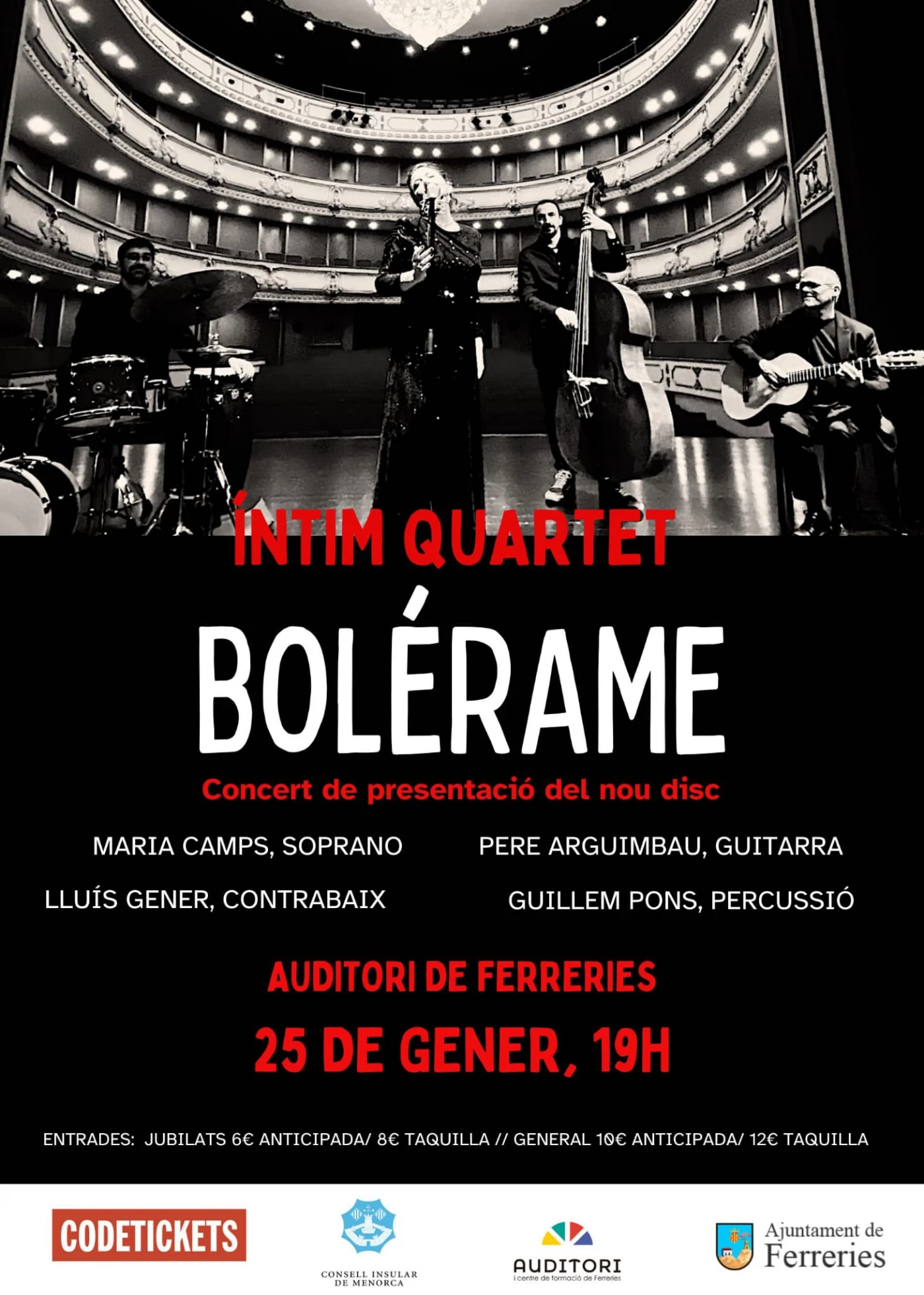 Imagen del evento BOLÉRAME &#8211; ÍNTIM QUARTET