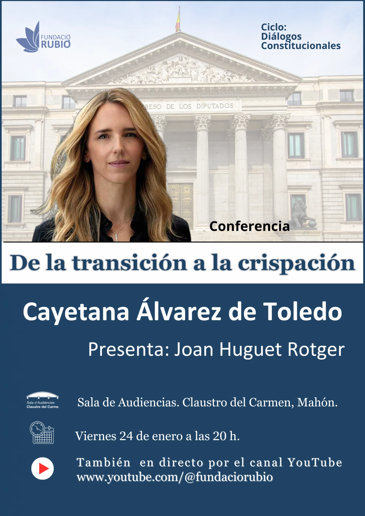 Imagen del evento CONFERENCIA CAYETANA ÁLVAREZ DE TOLEDO