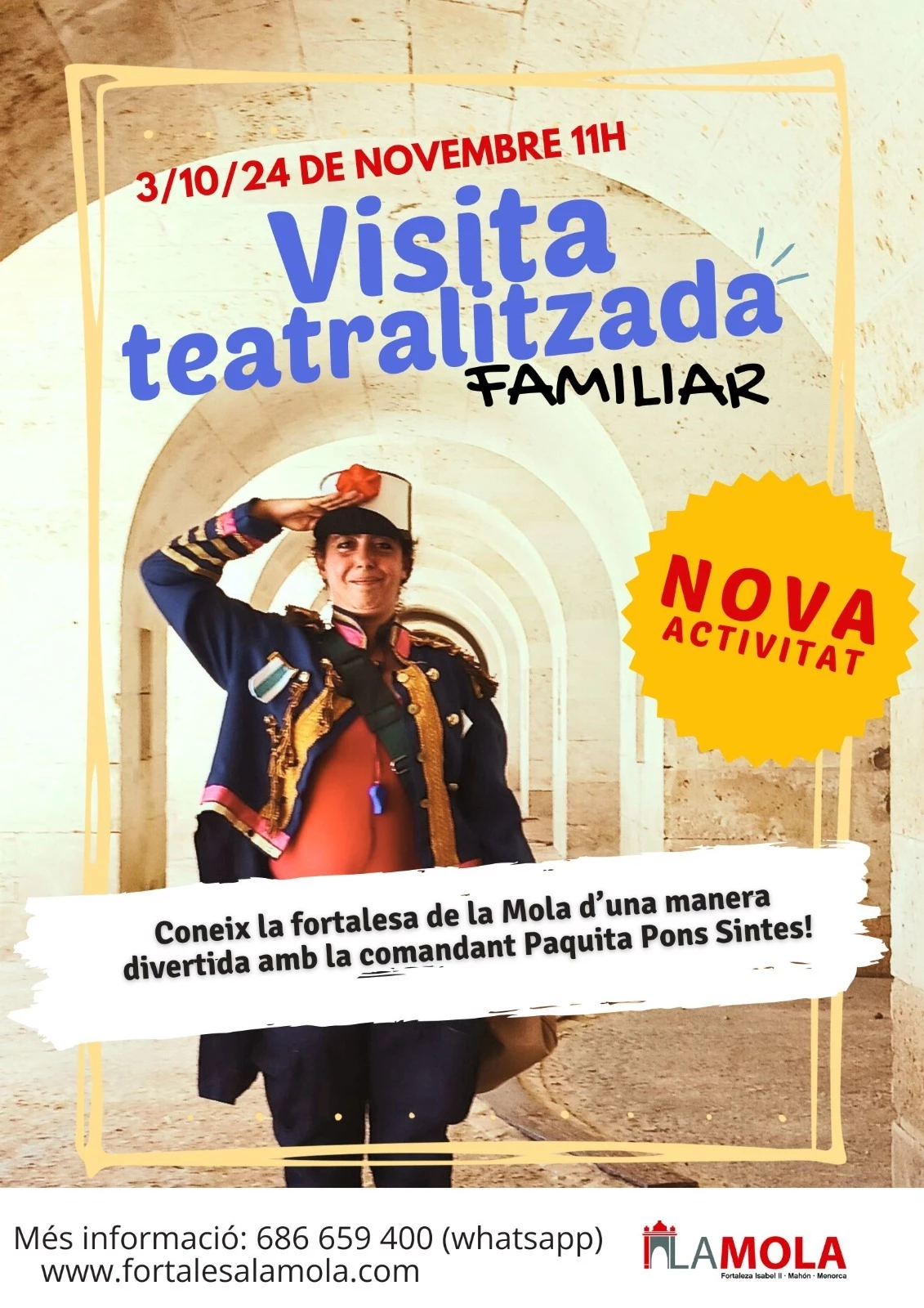 Imagen del evento VISITA TEATRALITZADA FAMILIAR A LA MOLA