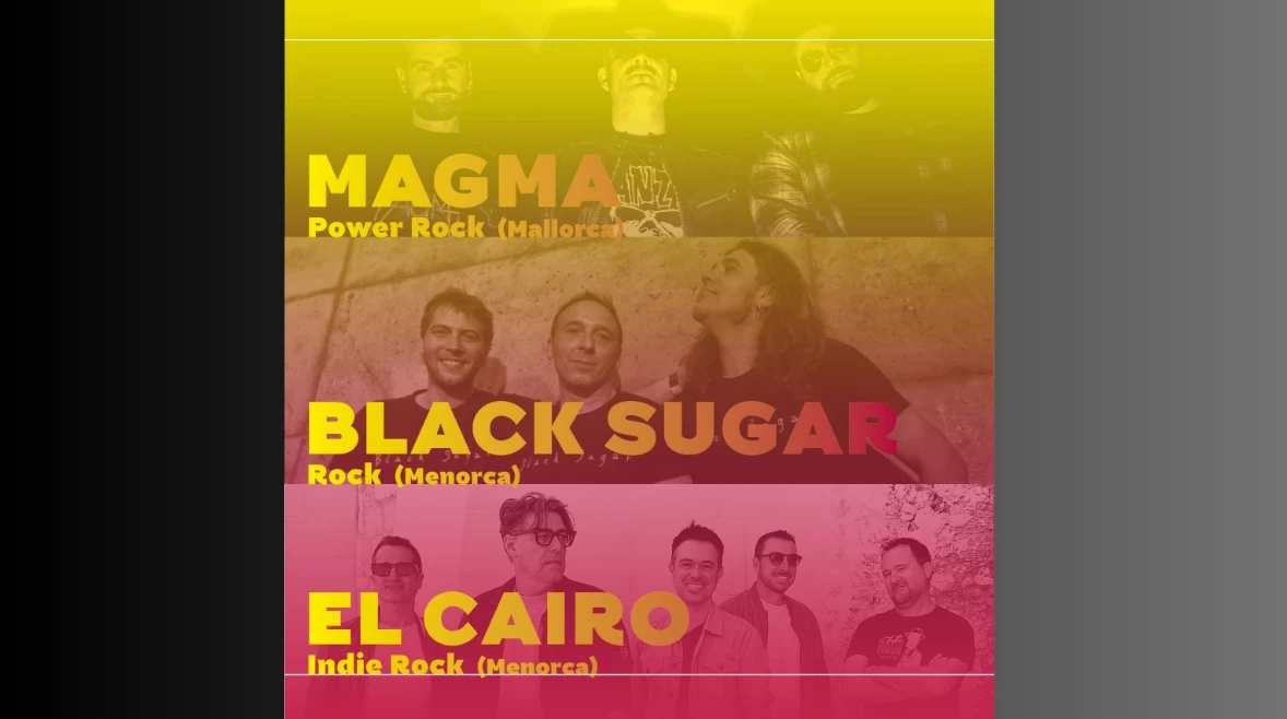 Imagen del evento MAGMA + EL CAIRO + BLACK SUGAR